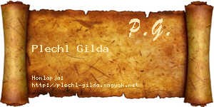 Plechl Gilda névjegykártya